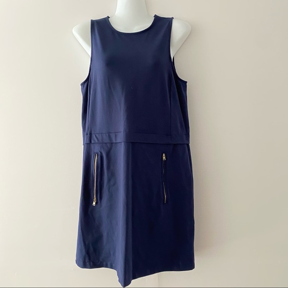 Cynthia Rowley navy blue shift dress dark academia 🫡 - Picture 2 of 7